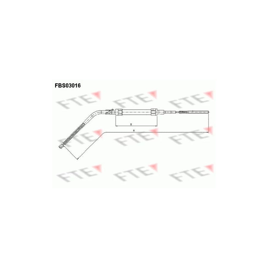 FTE Fbs03016 Hand Brake Cable for BMW 3 Compact (E36)