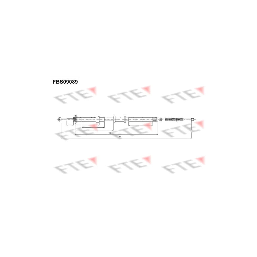 FTE Fbs09089 Hand Brake Cable