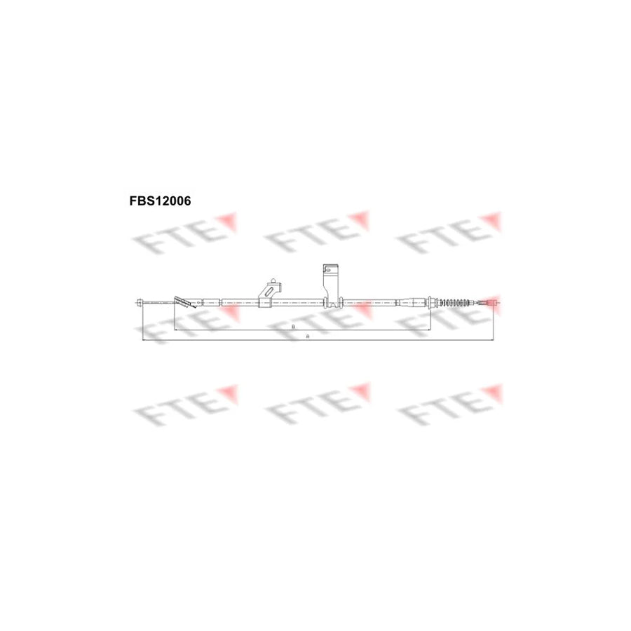 FTE Fbs12006 Hand Brake Cable for Hyundai I10 I (Pa)