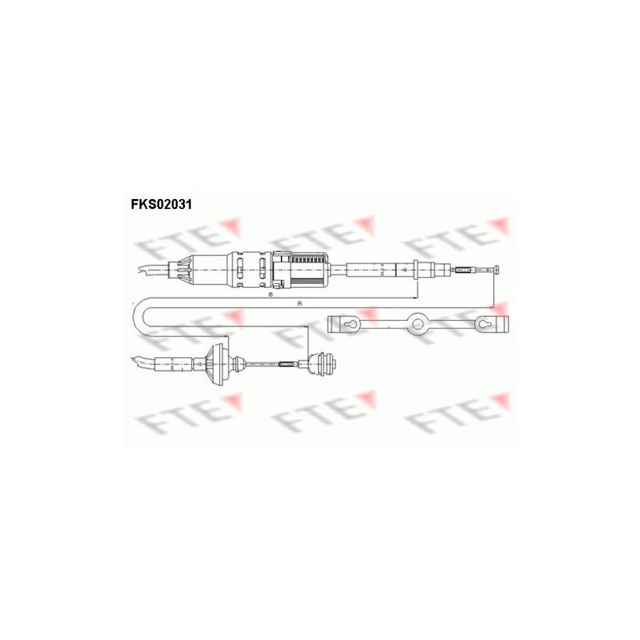 FTE Fks02031 Clutch Cable for VW Transporter