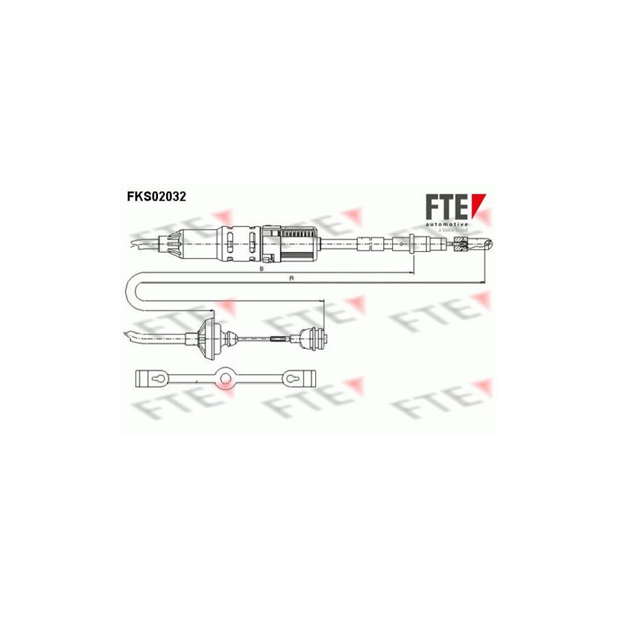 FTE Fks02032 Clutch Cable for VW Passat