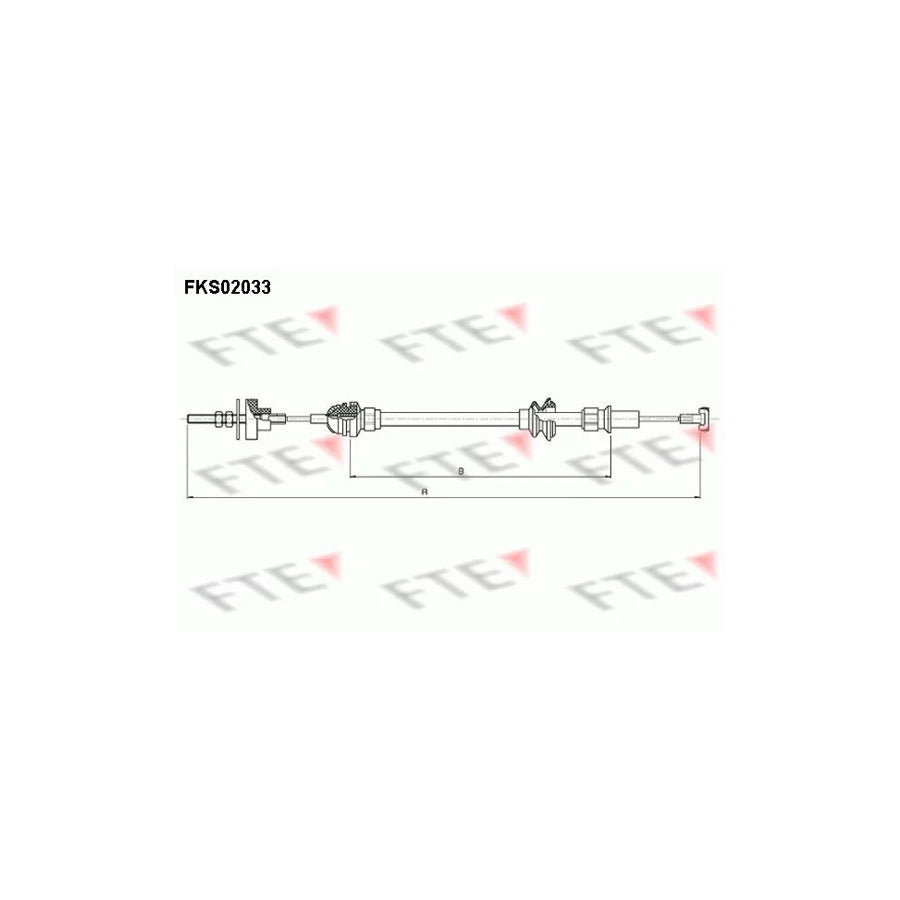 FTE Fks02033 Clutch Cable