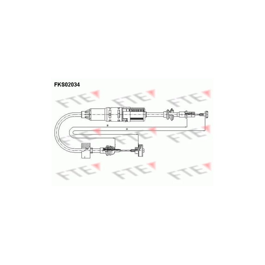 FTE Fks02034 Clutch Cable