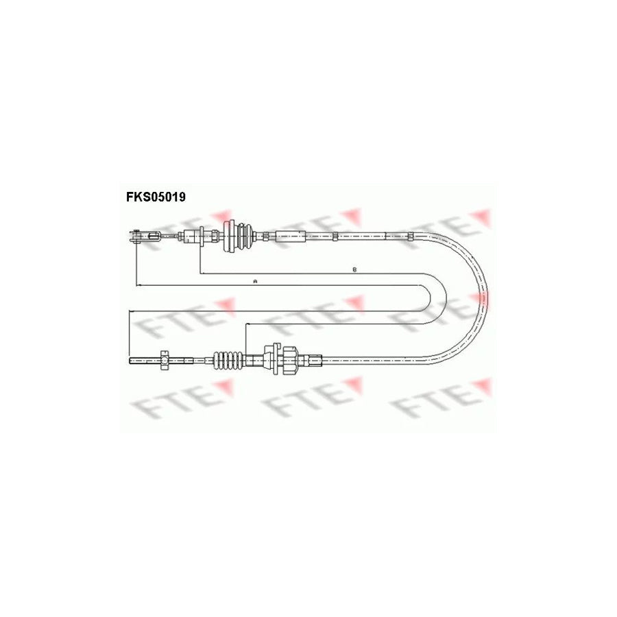 FTE Fks05019 Clutch Cable