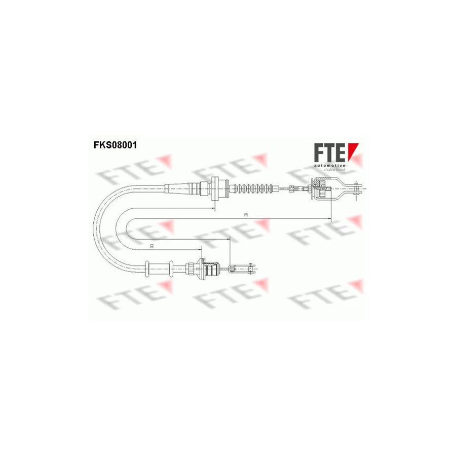 FTE Fks08001 Clutch Cable for Nissan Micra II Hatchback (K11)
