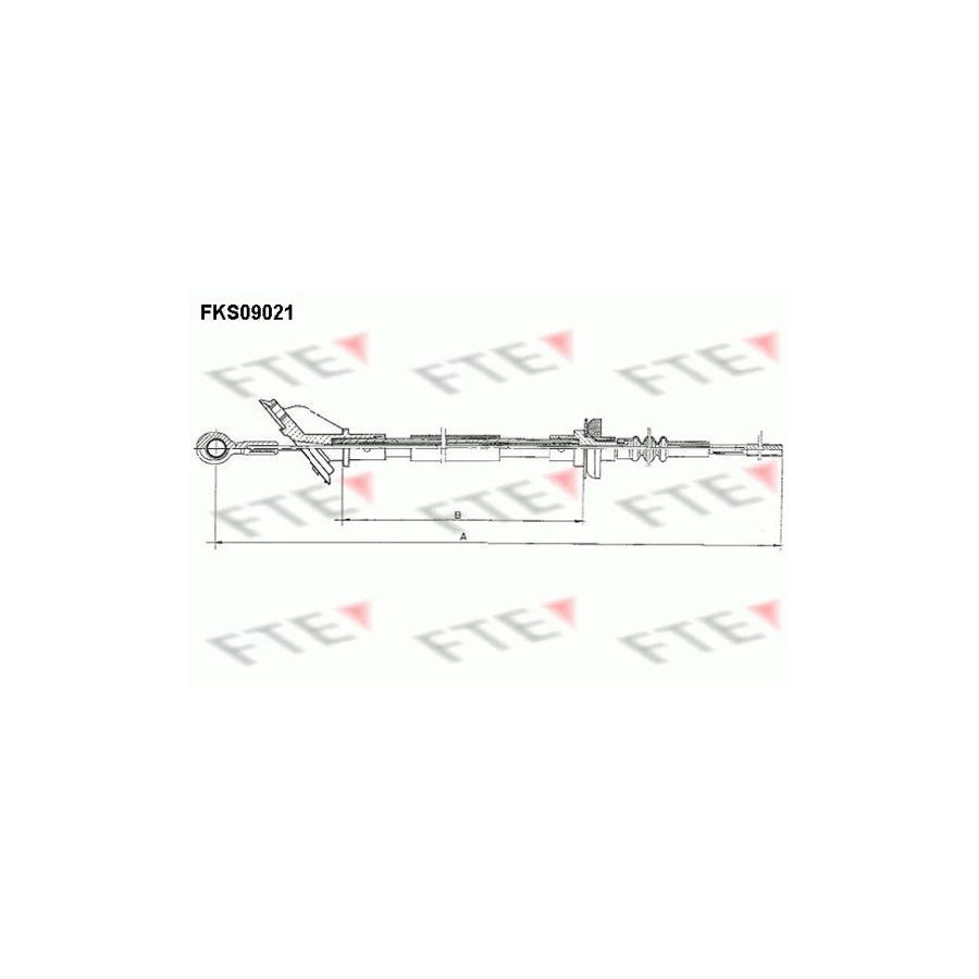 FTE Fks09021 Clutch Cable for Fiat Panda I Hatchback (141)