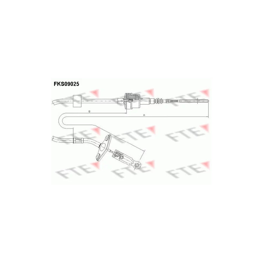 FTE Fks09025 Clutch Cable for Fiat Strada Pickup (178)