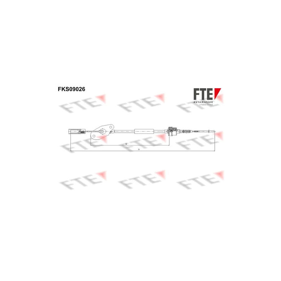 FTE Fks09026 Clutch Cable