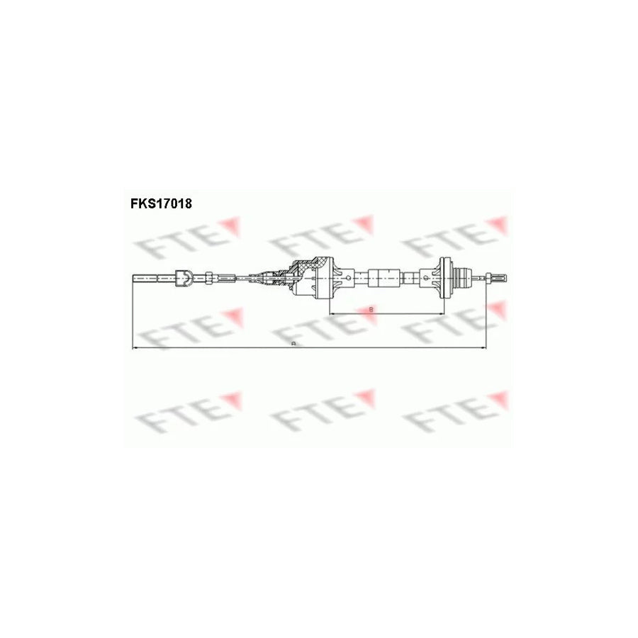 FTE Fks17018 Clutch Cable