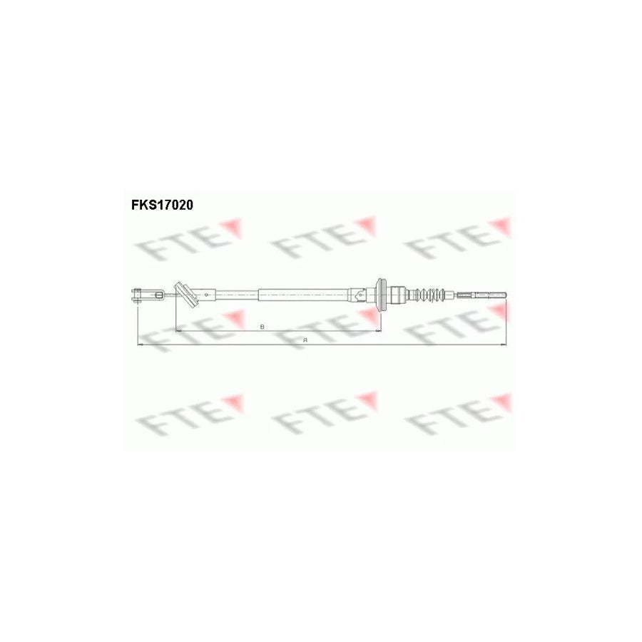 FTE Fks17020 Clutch Cable
