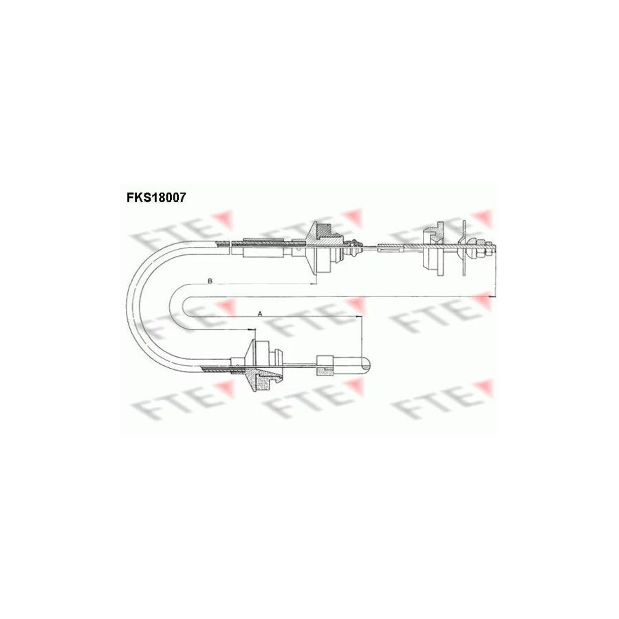 FTE Fks18007 Clutch Cable