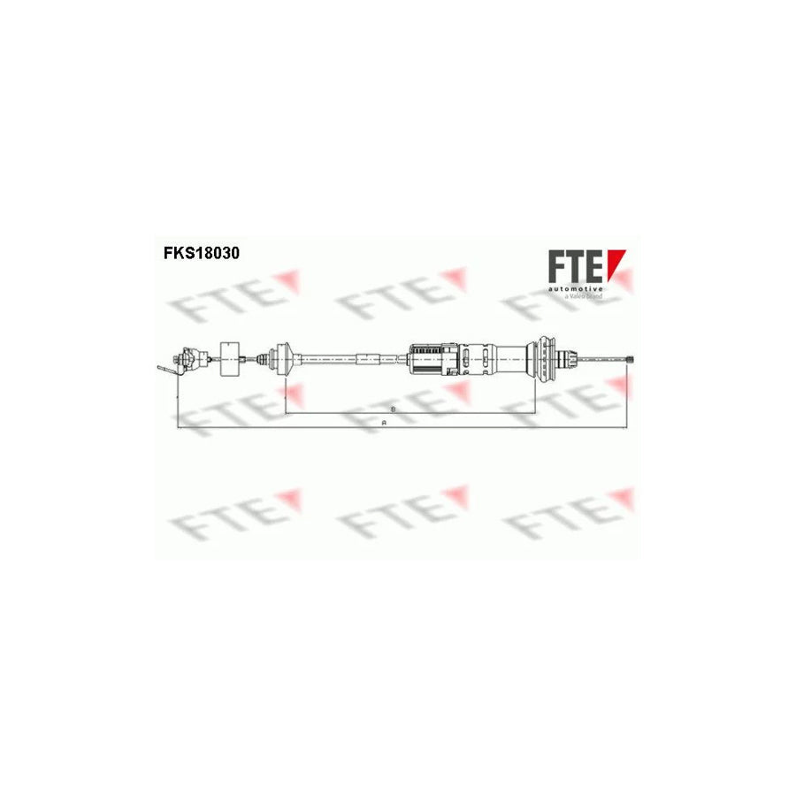 FTE Fks18030 Clutch Cable for Peugeot 206