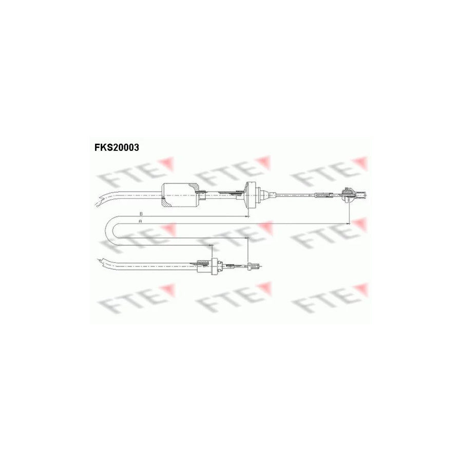 FTE Fks20003 Clutch Cable