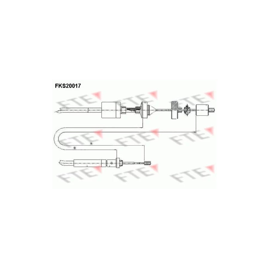 FTE Fks20017 Clutch Cable