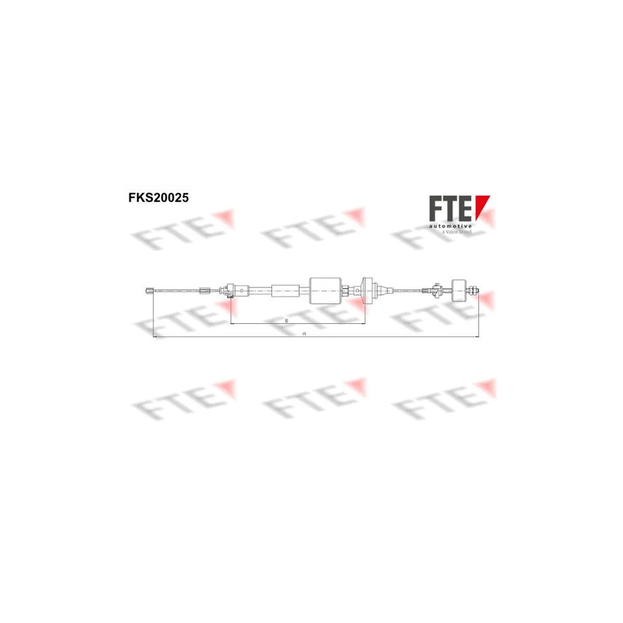 FTE Fks20025 Clutch Cable
