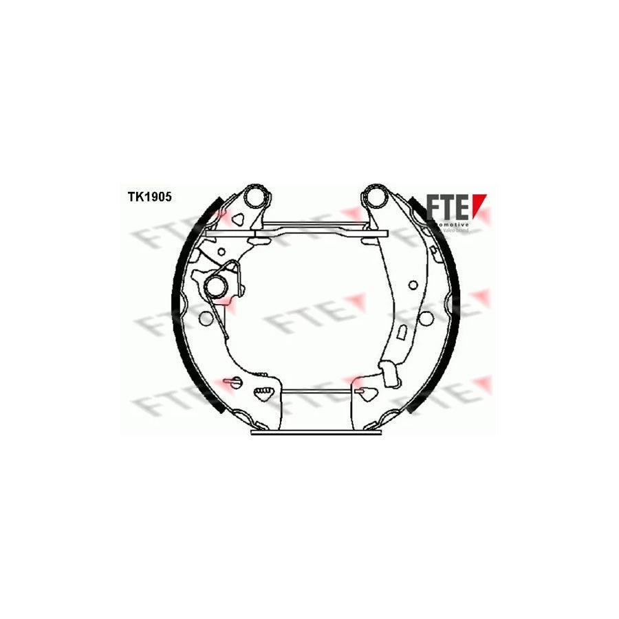 FTE Tk1905 Brake Shoe Set