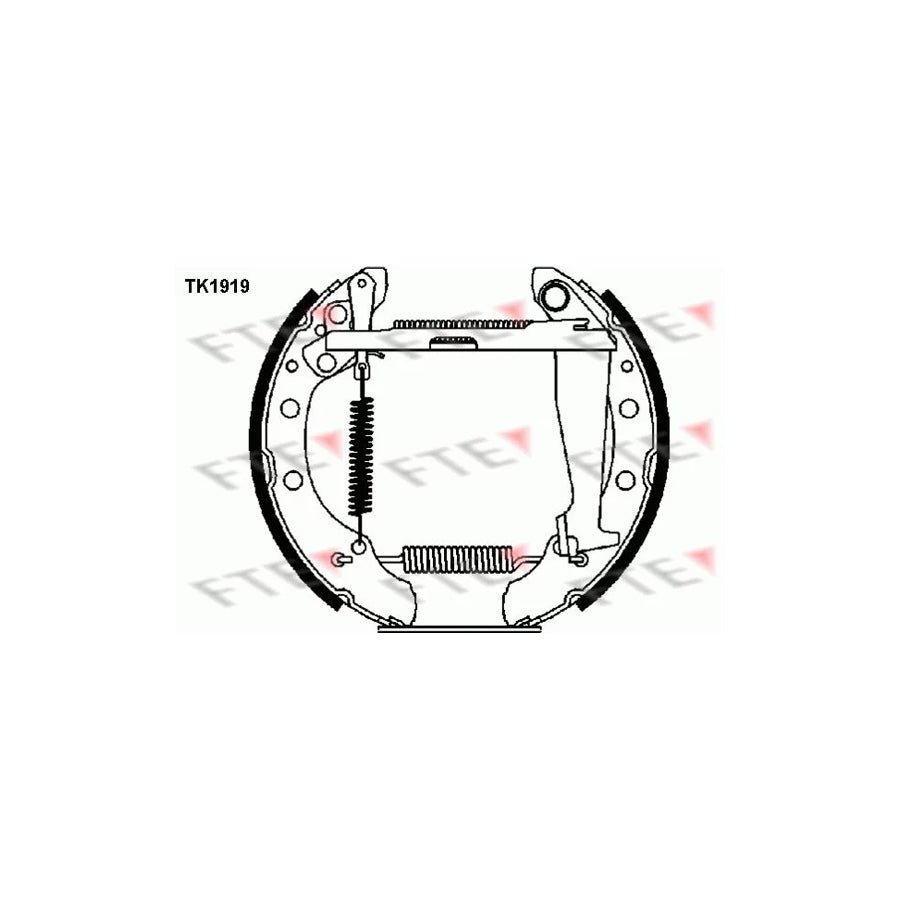 FTE Tk1919 Brake Shoe Set