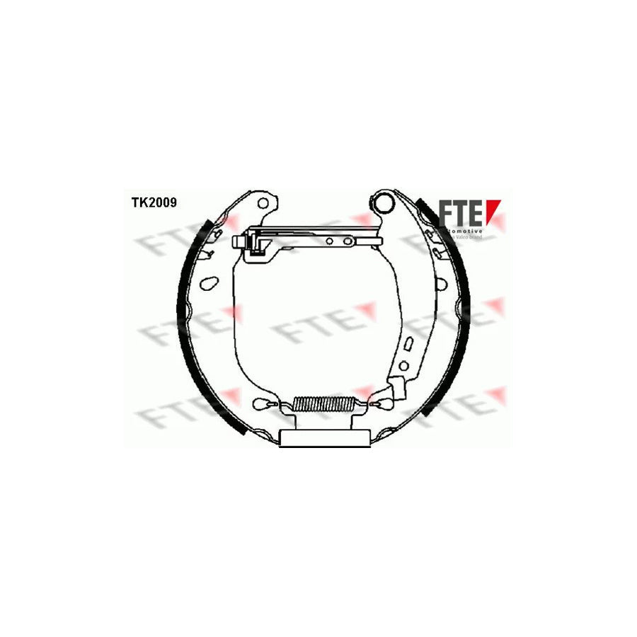FTE Tk2009 Brake Shoe Set for Renault Twingo