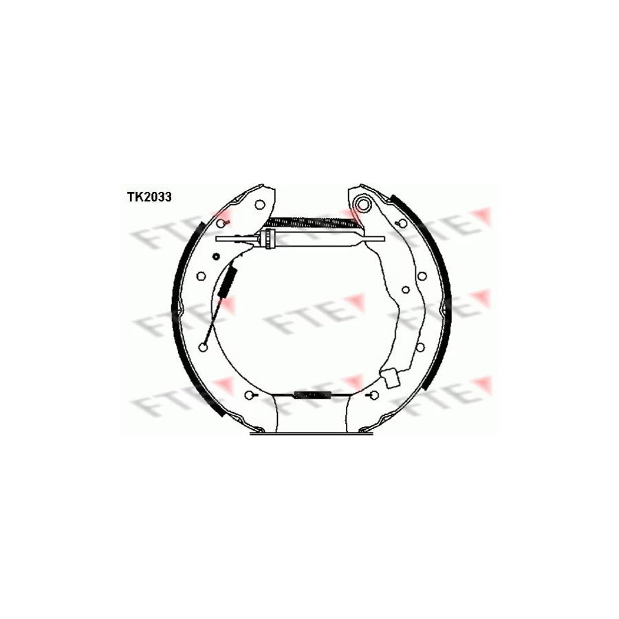 FTE Tk2033 Brake Shoe Set