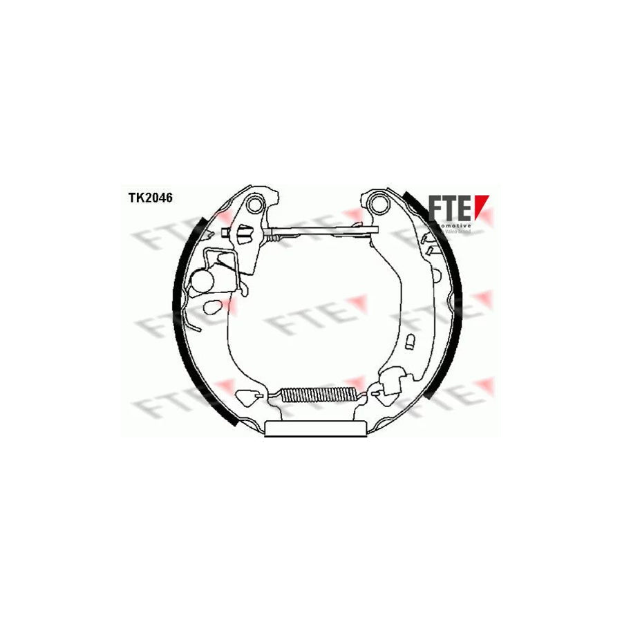 FTE Tk2046 Brake Shoe Set