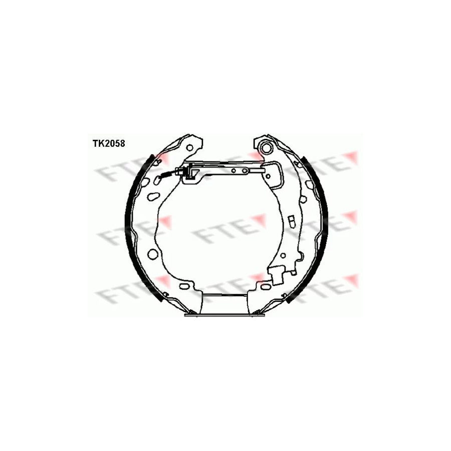 FTE Tk2058 Brake Shoe Set