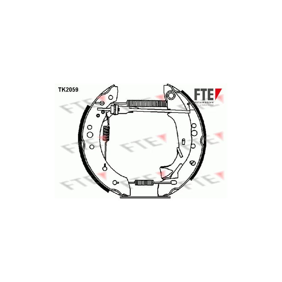 FTE Tk2059 Brake Shoe Set