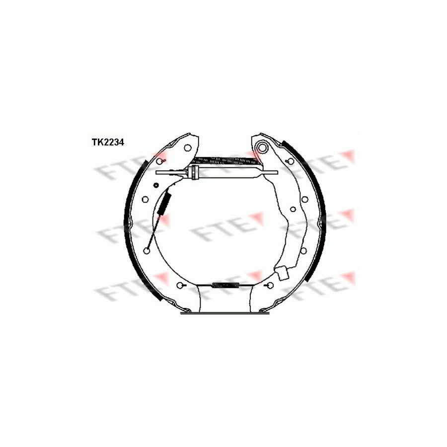 FTE Tk2234 Brake Shoe Set for Renault Laguna I Estate (K56)