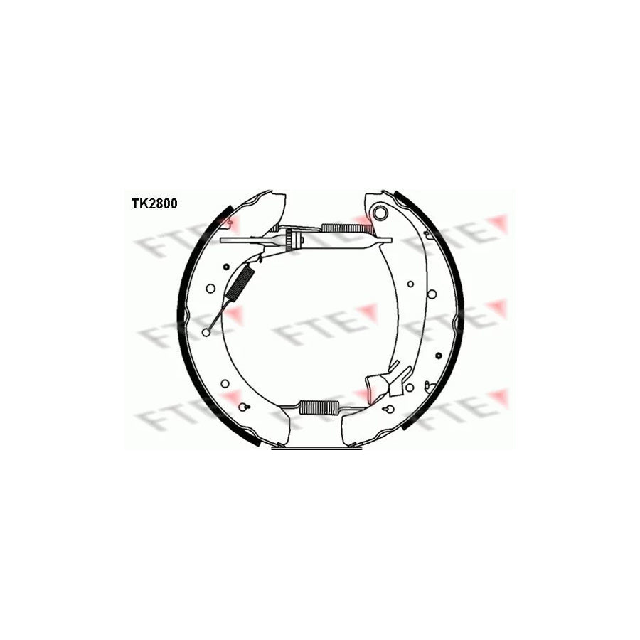 FTE Tk2800 Brake Shoe Set