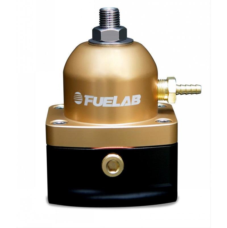 FUELAB 51506-5-L-E FUEL PRESSURE REGULATOR EFI (25-90 PSI, 6AN-IN, 6AN-OUT) GOLD