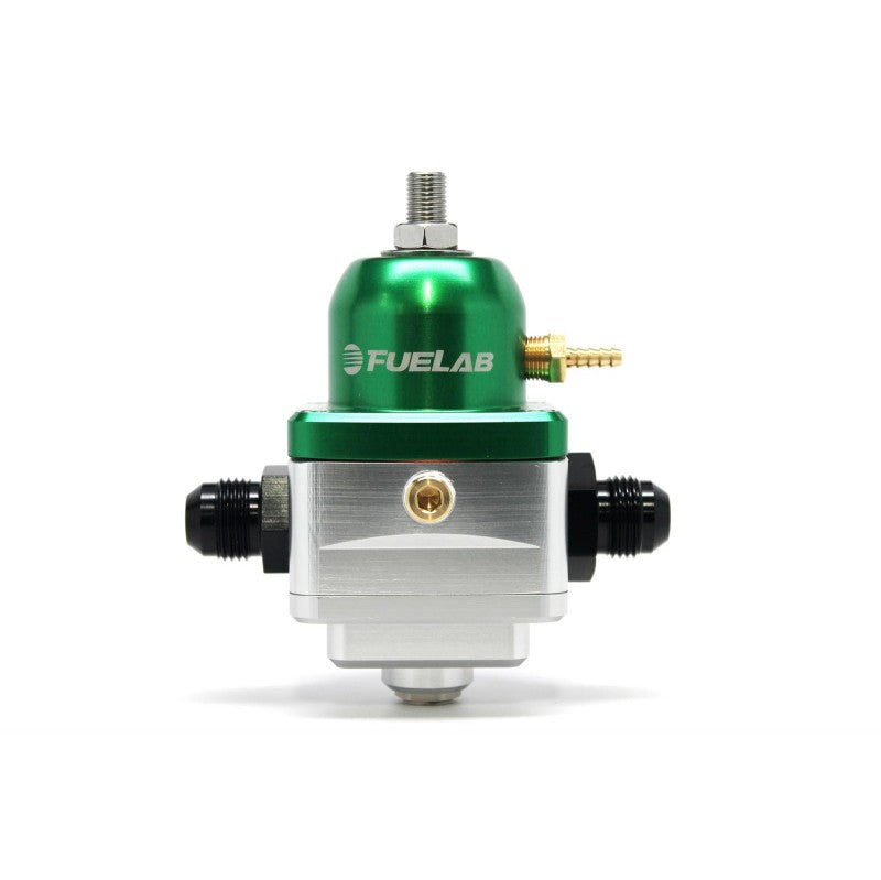 FUELAB 52902-6 ELECTRONIC FUEL PRESSURE REGULATOR EFI (25-90 PSI, 8AN-IN, 8AN-OUT) GREEN