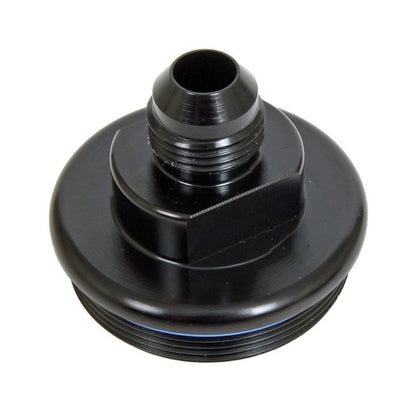 FUELAB 108020102-7 FUEL FILTER INLET CAP 10AN, BLACK