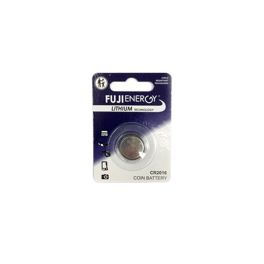 Fuji Energy Lithium CR2016 Coin Cell (Card of 1)