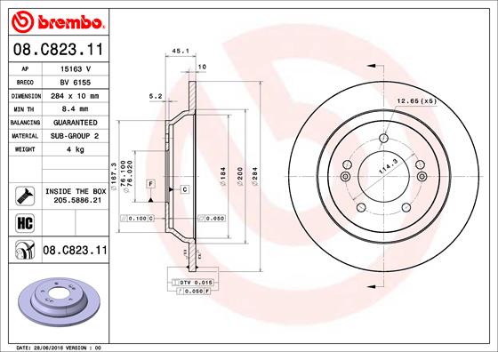 AUGER AUG55377 Disc Brake Caliper Repair Kit