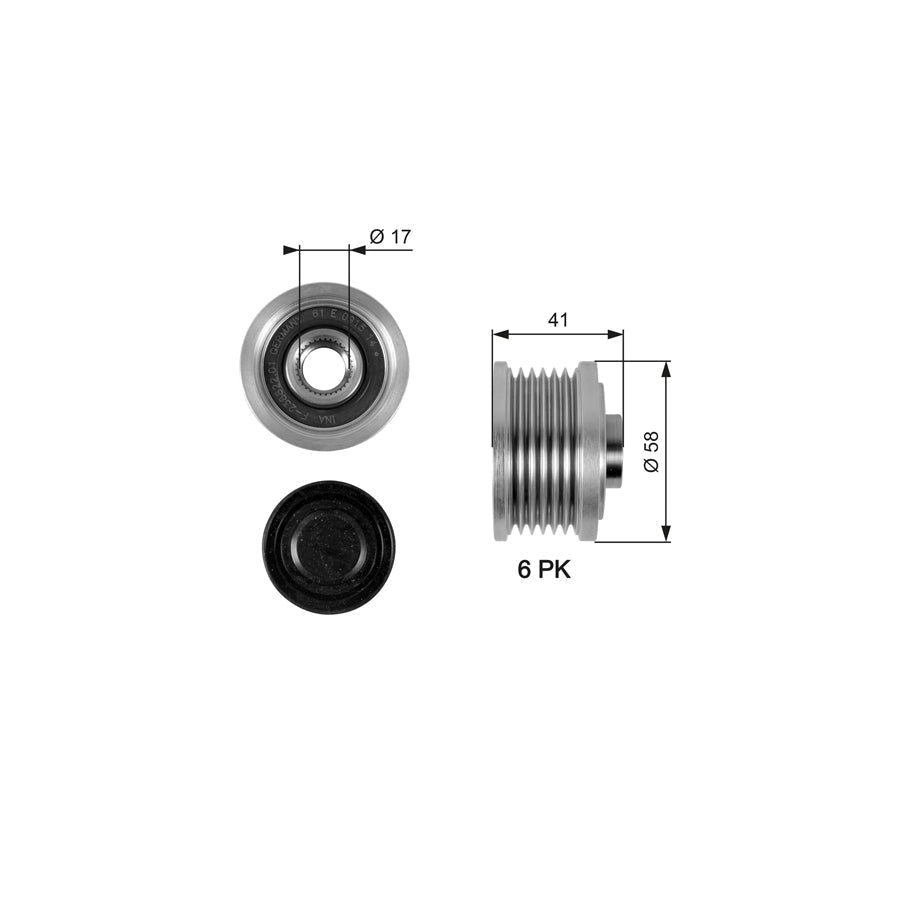 Gates OAP7052 Alternator Freewheel Clutch