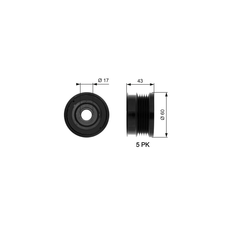Gates OAP7062 Alternator Freewheel Clutch