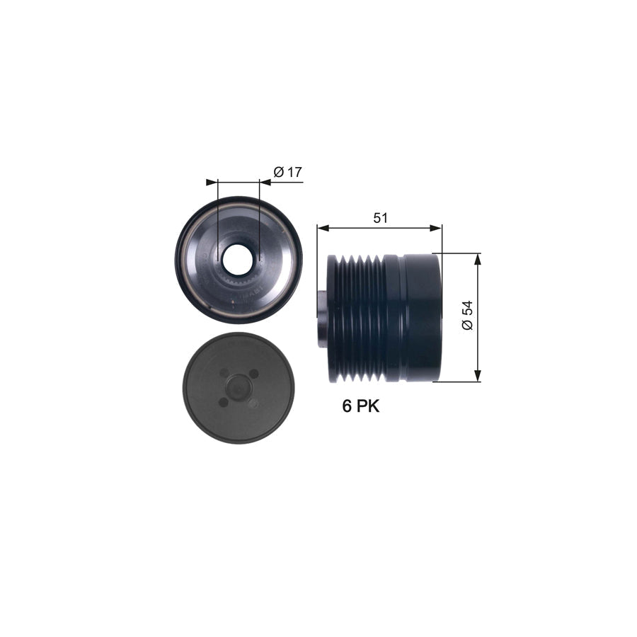 Gates OAP7118 Alternator Freewheel Clutch