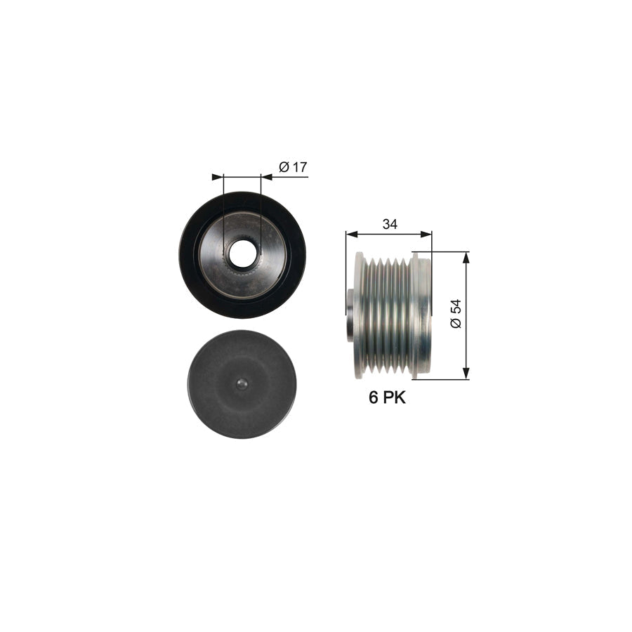 Gates OAP7135 Alternator Freewheel Clutch