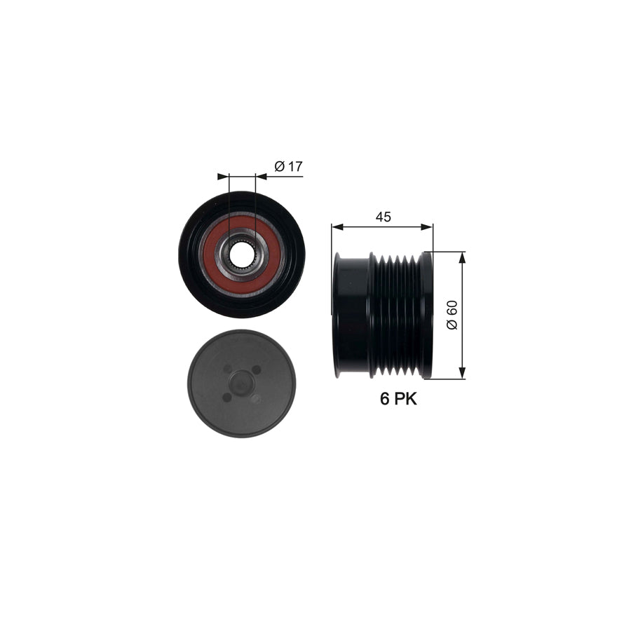 Gates OAP7156 Alternator Freewheel Clutch