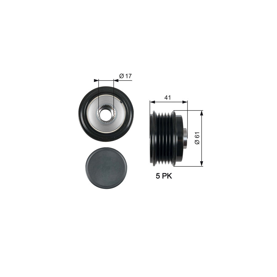 Gates OAP7173 Alternator Freewheel Clutch