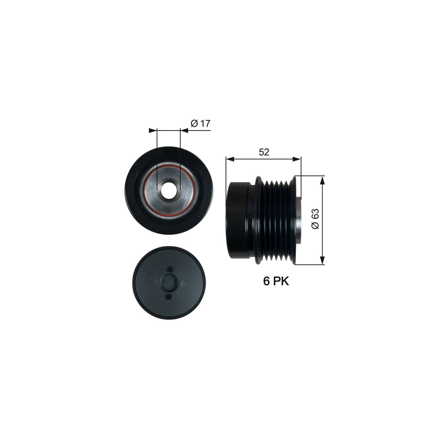 Gates OAP7187 Alternator Freewheel Clutch