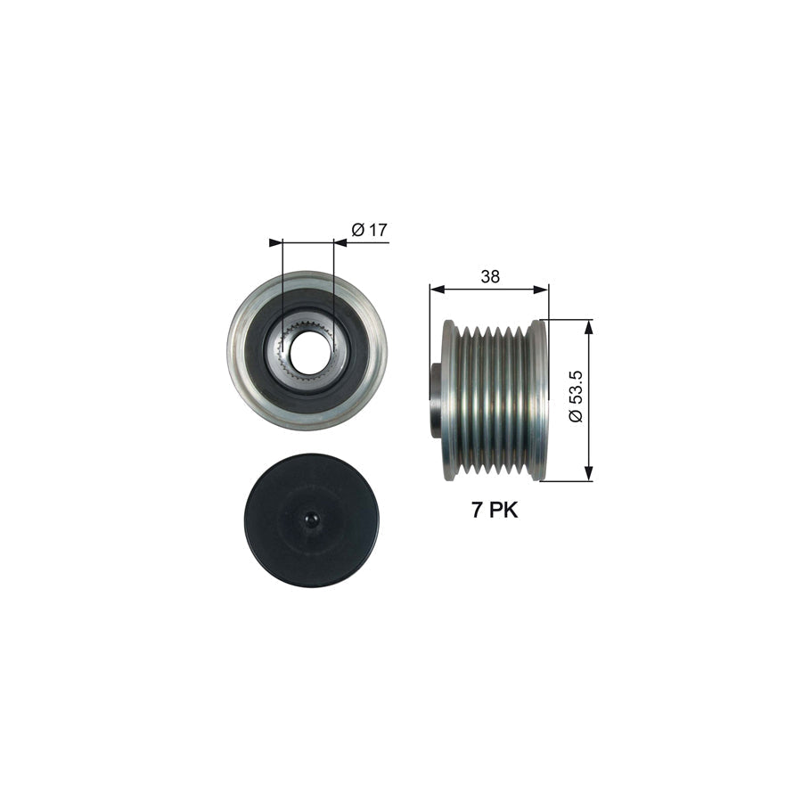 Gates OAP7190 Alternator Freewheel Clutch
