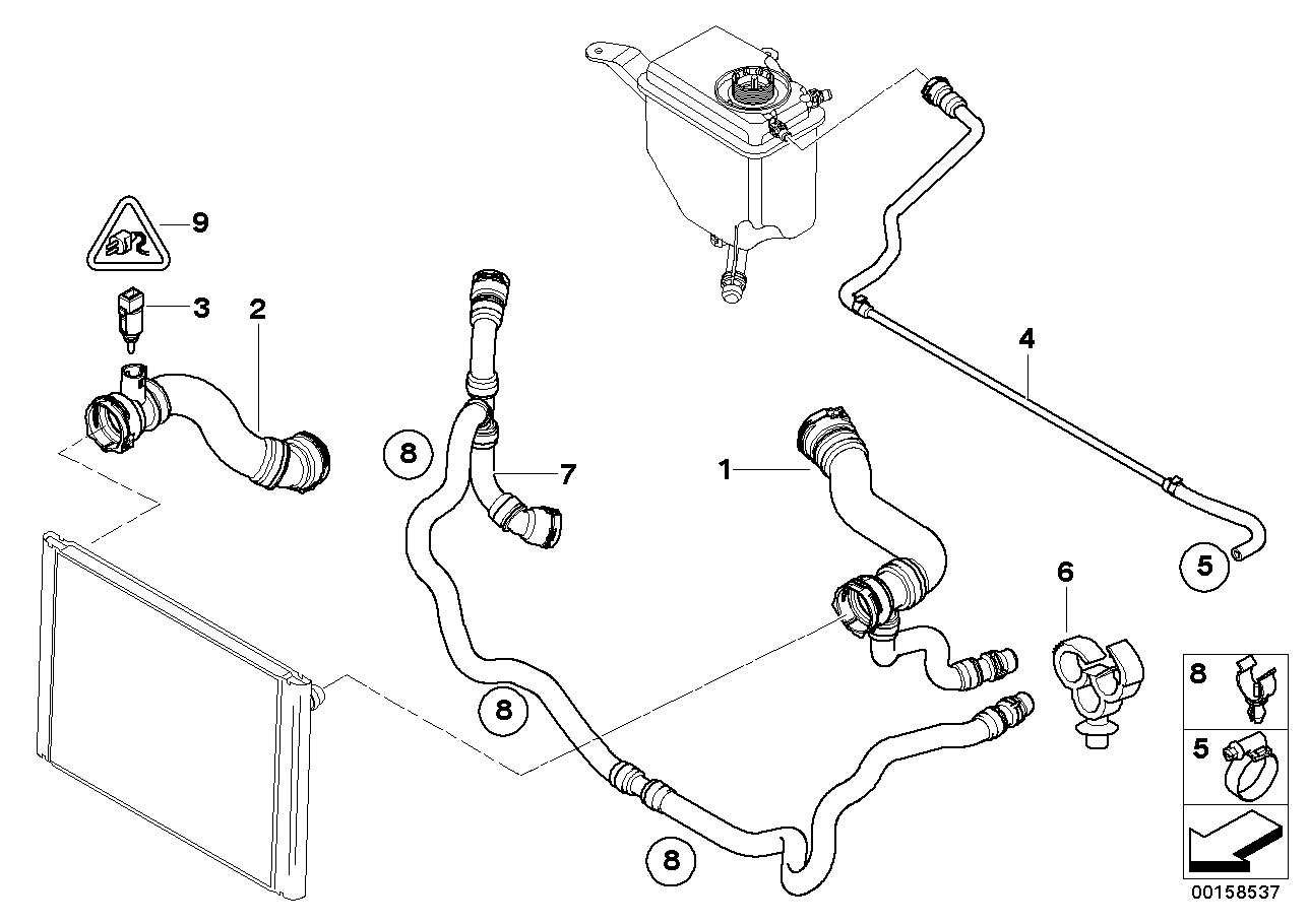 Genuine BMW 17127565782 Return Hose | ML Performance US Car Parts
