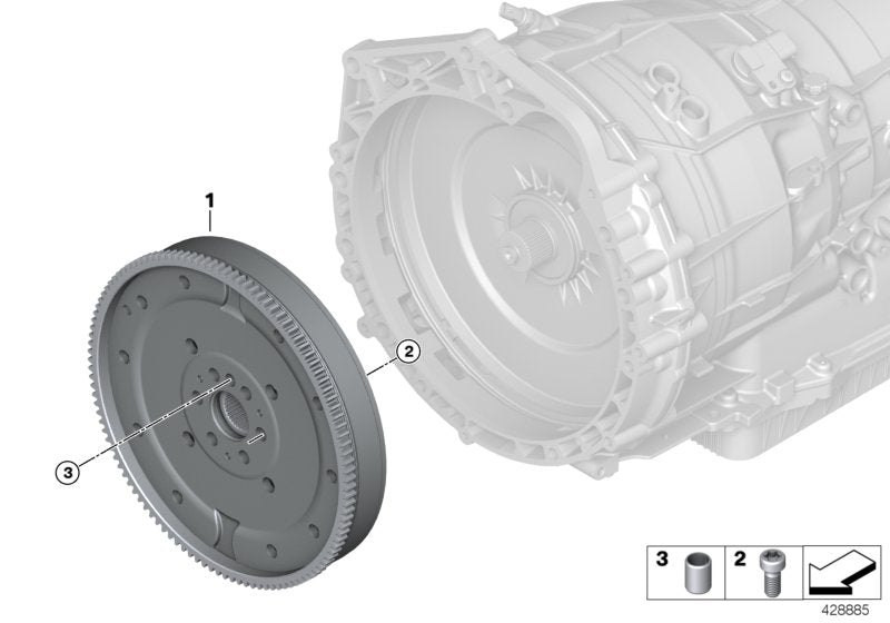 Genuine BMW 21208681723 Torsional Vibration Damper | ML Performance US Car Parts