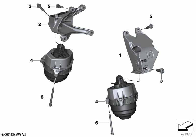 Genuine BMW 22116876205 Engine Supporting Bracket, Left | ML Performance US Car Parts