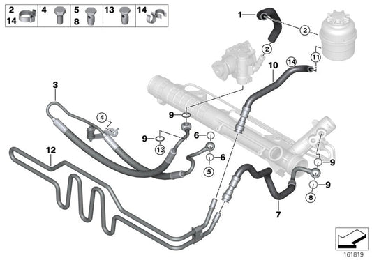 Genuine BMW 32416850290 Return Pipe | ML Performance US Car Parts