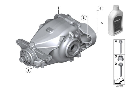 Genuine BMW 33107544874 Exch. Final Drive I=2,56 | ML Performance US Car Parts
