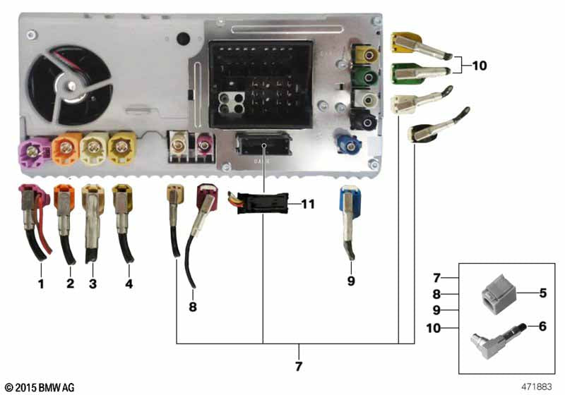 Genuine BMW 61116832126 Connecting Line Hu / Instrument Cluster L= 1760MM | ML Performance US Car Parts