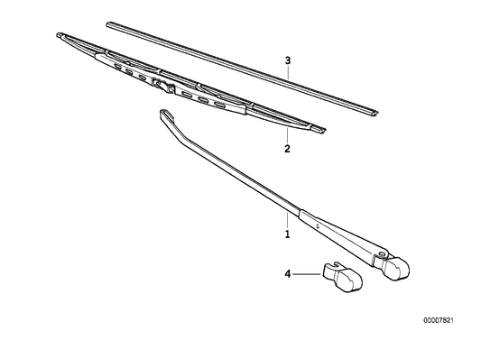 Genuine BMW 61611372554 Wiper Arm Right | ML Performance US Car Parts