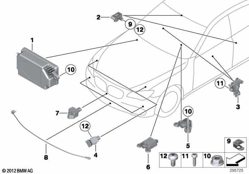 Genuine BMW 65779224178 Sensor Door | ML Performance US Car Parts