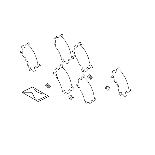 Genuine Lexus 04946-33090 Rear Brake Pad Anti Squeal Shim Kit (Inc. UX & ES)